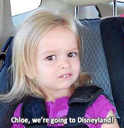 chloe meme disneyland|little girl looking confused meme.